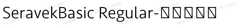 SeravekBasic Regular字体转换